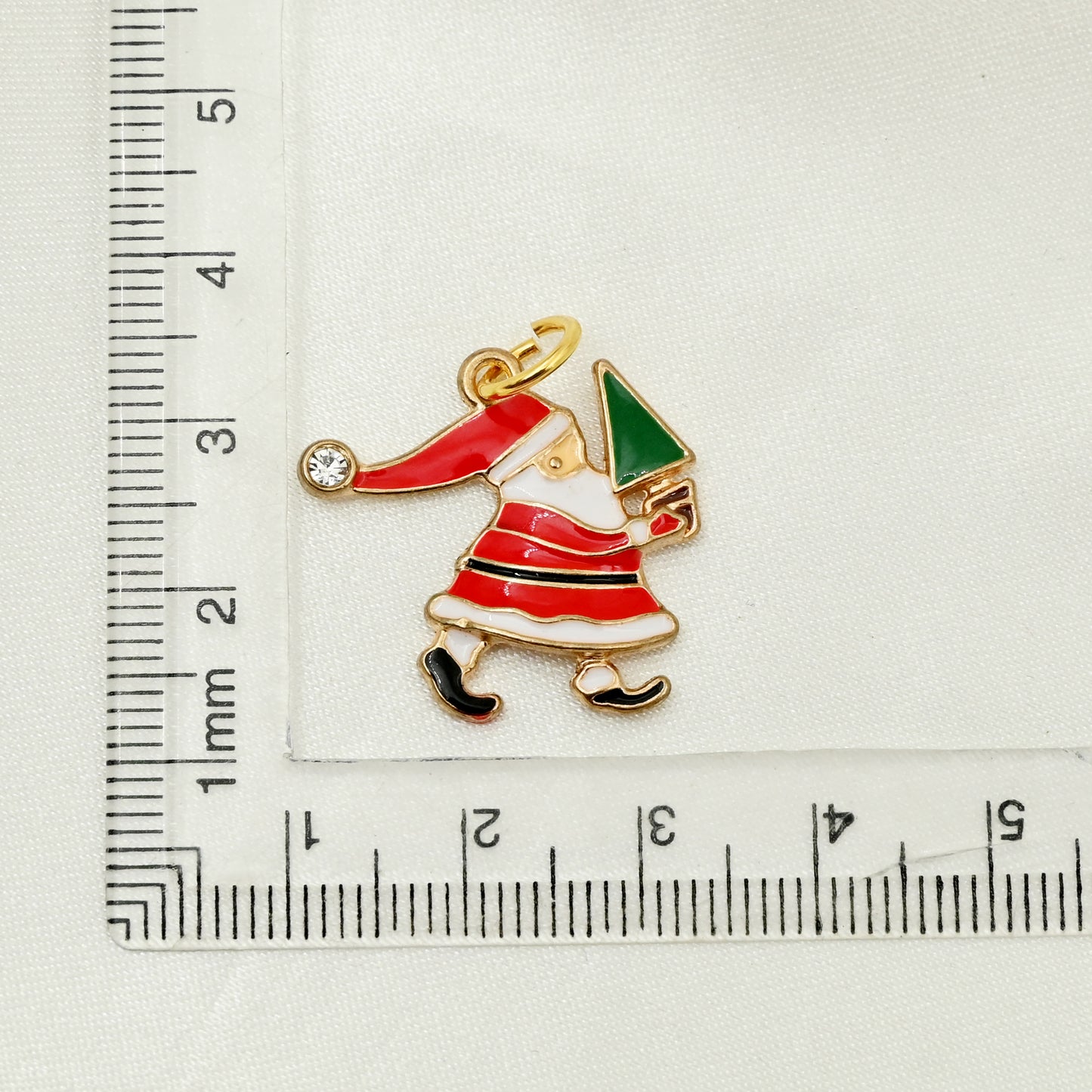 Enamel Santa Claus Charm