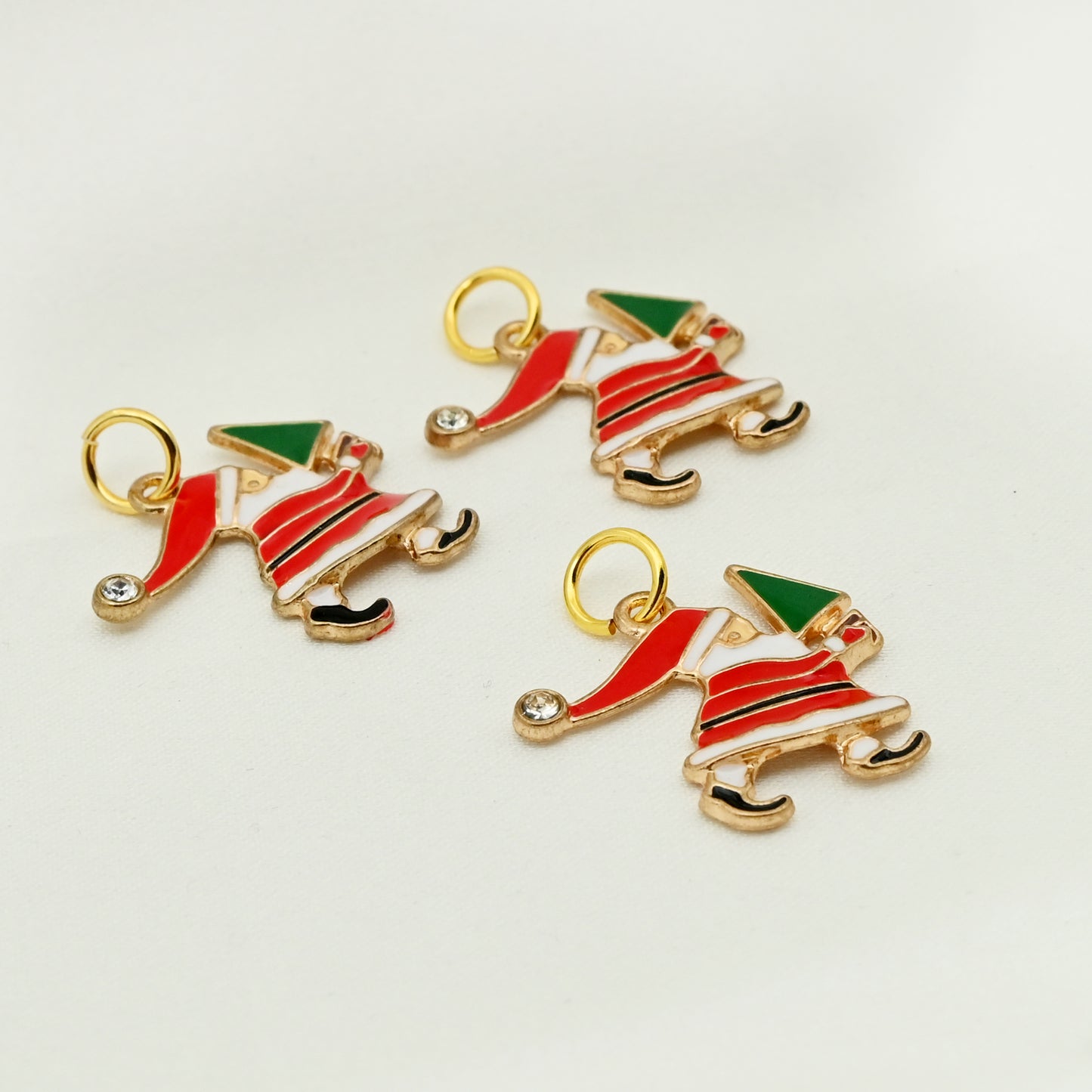 Enamel Santa Claus Charm