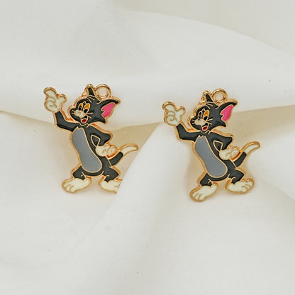 Enamel Tom Cat Charm
