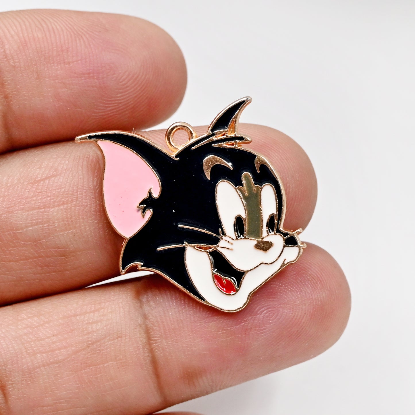 Enamel Cat Character Charm