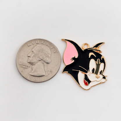 Enamel Cat Character Charm