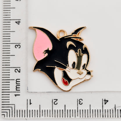 Enamel Cat Character Charm