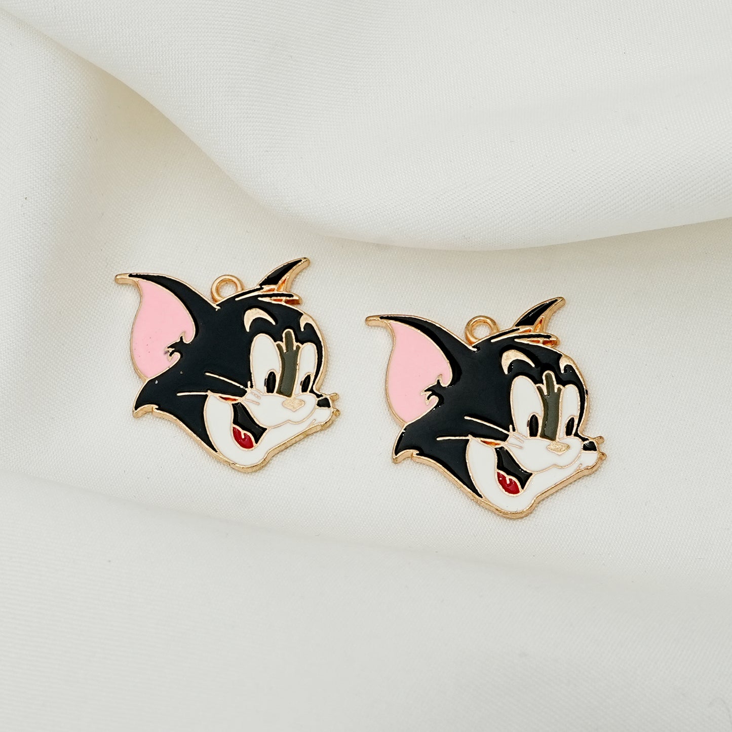 Enamel Cat Character Charm