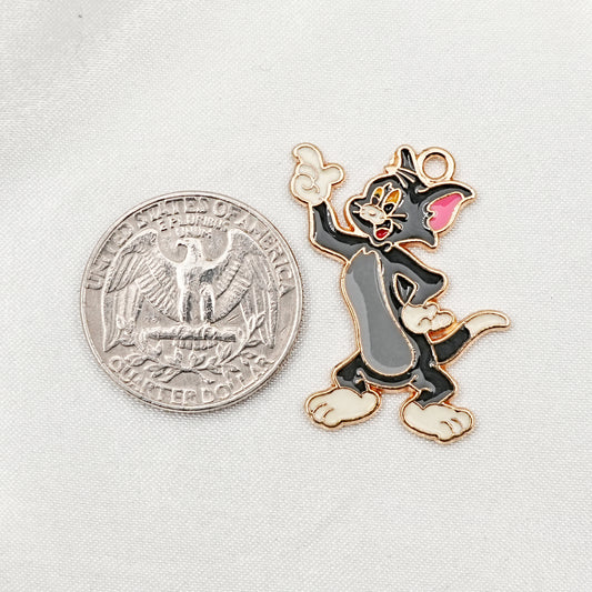 Enamel Tom Cat Charm