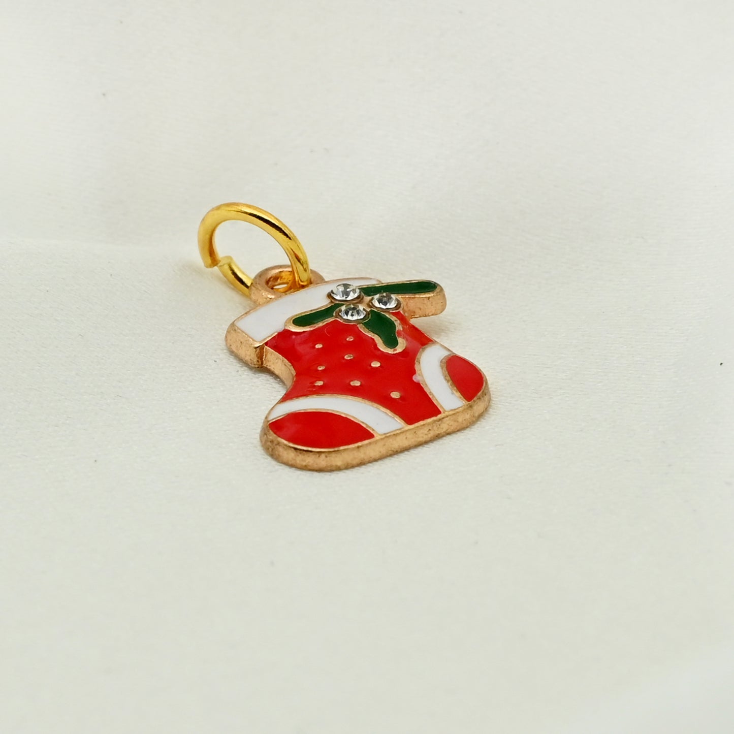 Enamel Christmas Socks Charms