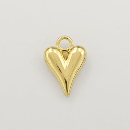Minimalist Heart Charm For Bracelet Necklace