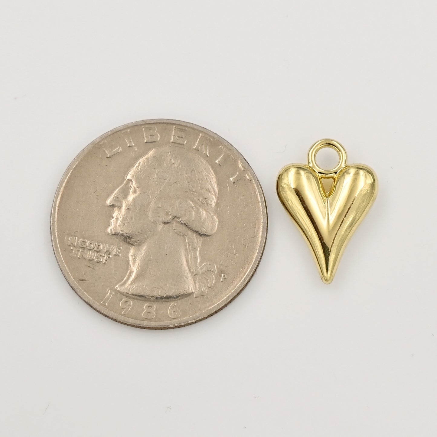 Minimalist Heart Charm For Bracelet Necklace