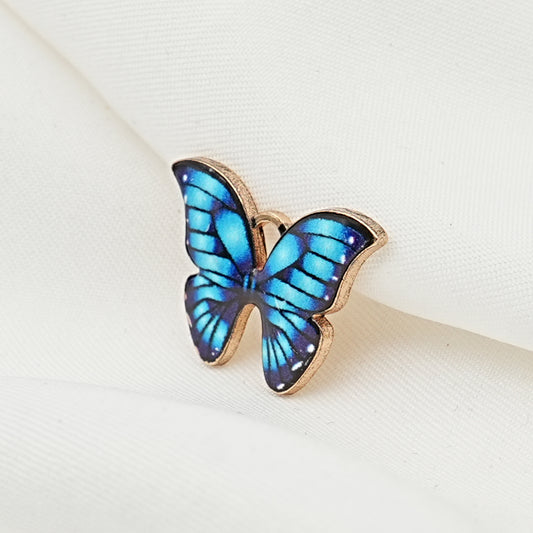 Mini Enamel Butterfly Charm