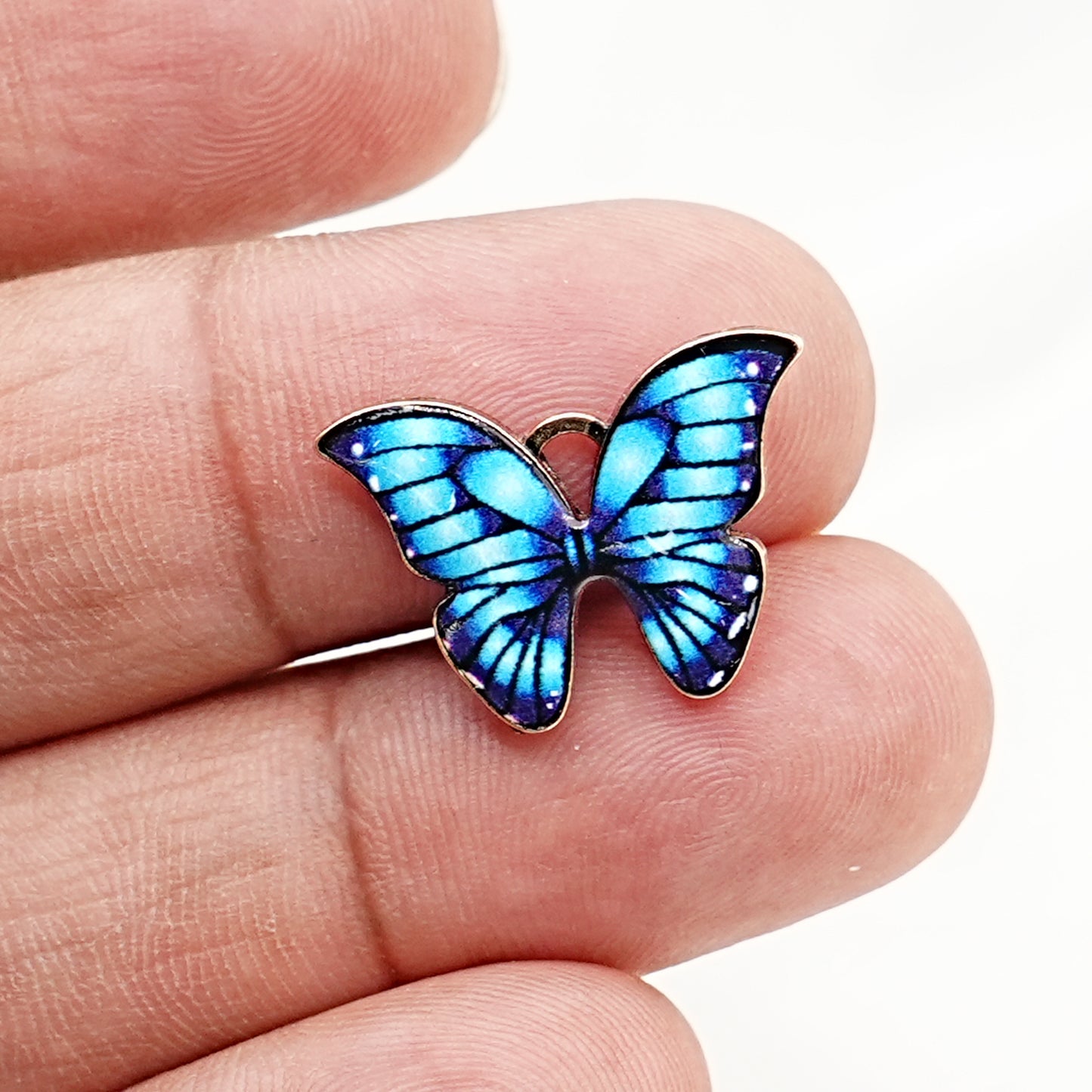 Mini Enamel Butterfly Charm