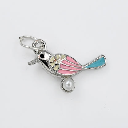 Enamel Bird Charm