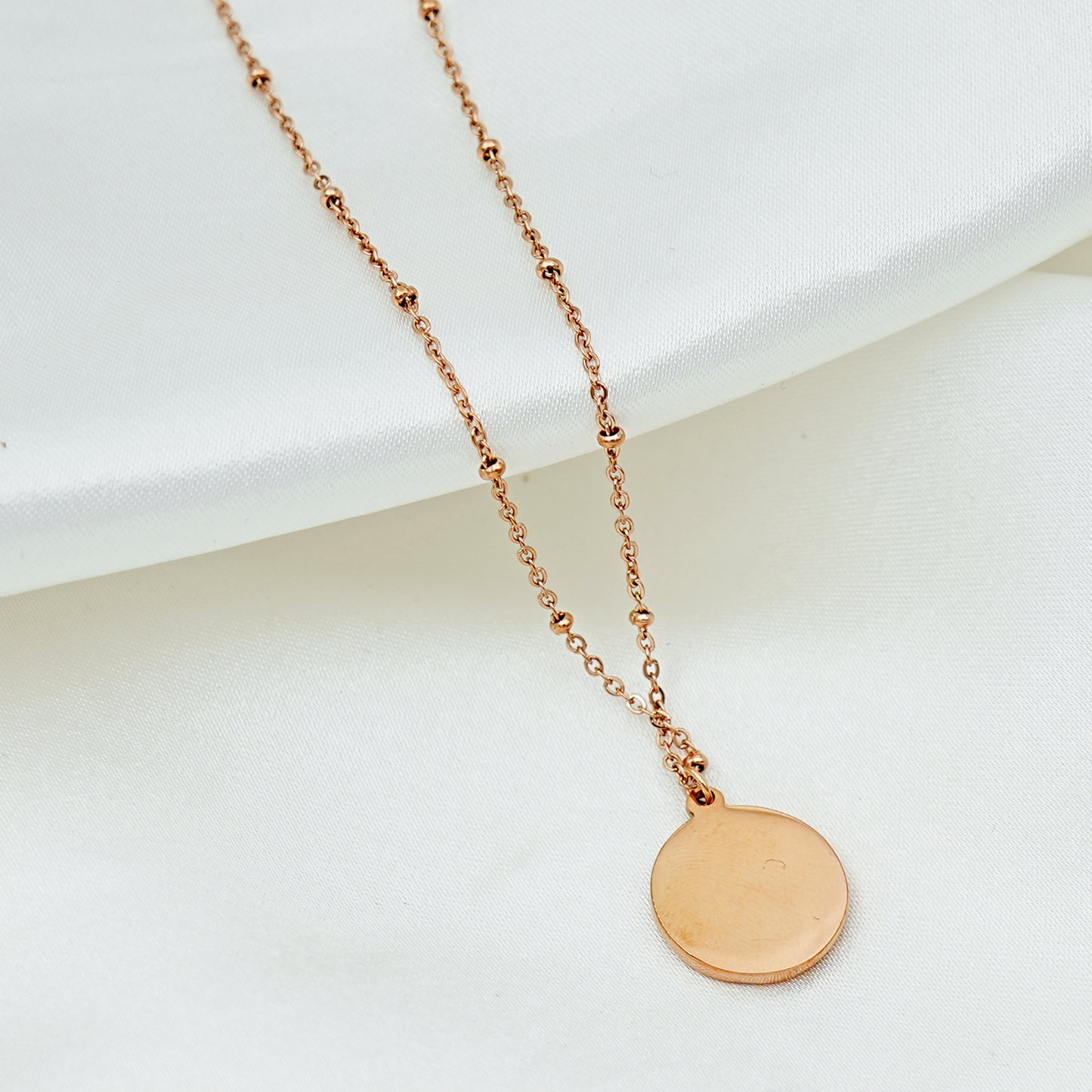 Rose Gold Star Medallion Necklace