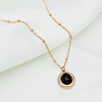 Black Onyx Pendant Necklace