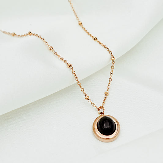Black Onyx Pendant Necklace