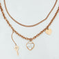 Rose Gold Layered Chain Necklace
