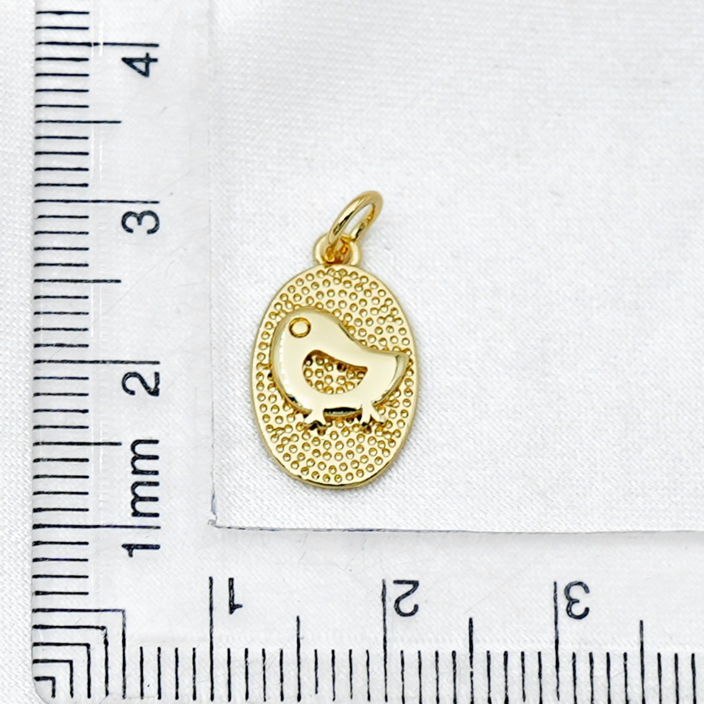 Gold Animal Oval Charm For Bracelet Necklace
