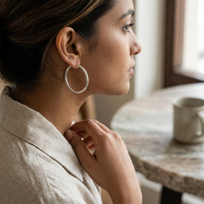 Classic Hoop Earrings – Gold, Silver & Rose Gold