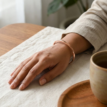 Rose Gold Minimalist Bangle Bracelet