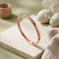 Rose Gold Minimalist Bangle Bracelet