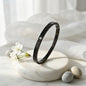 Midnight Luxe Crystal Accent Bangle Bracelet