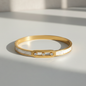 Mother of Pearl Bangle With Three Diamonds