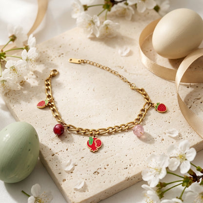 Berry Blossom Charm Bracelet