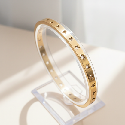 Celestial Star Cutout Bangle
