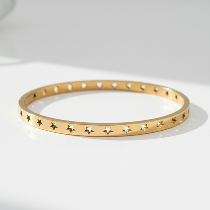 Celestial Star Cutout Bangle