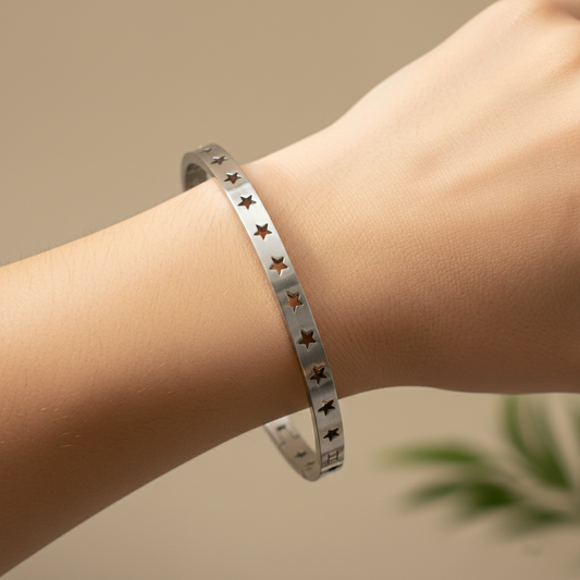 Celestial Star Cutout Bangle