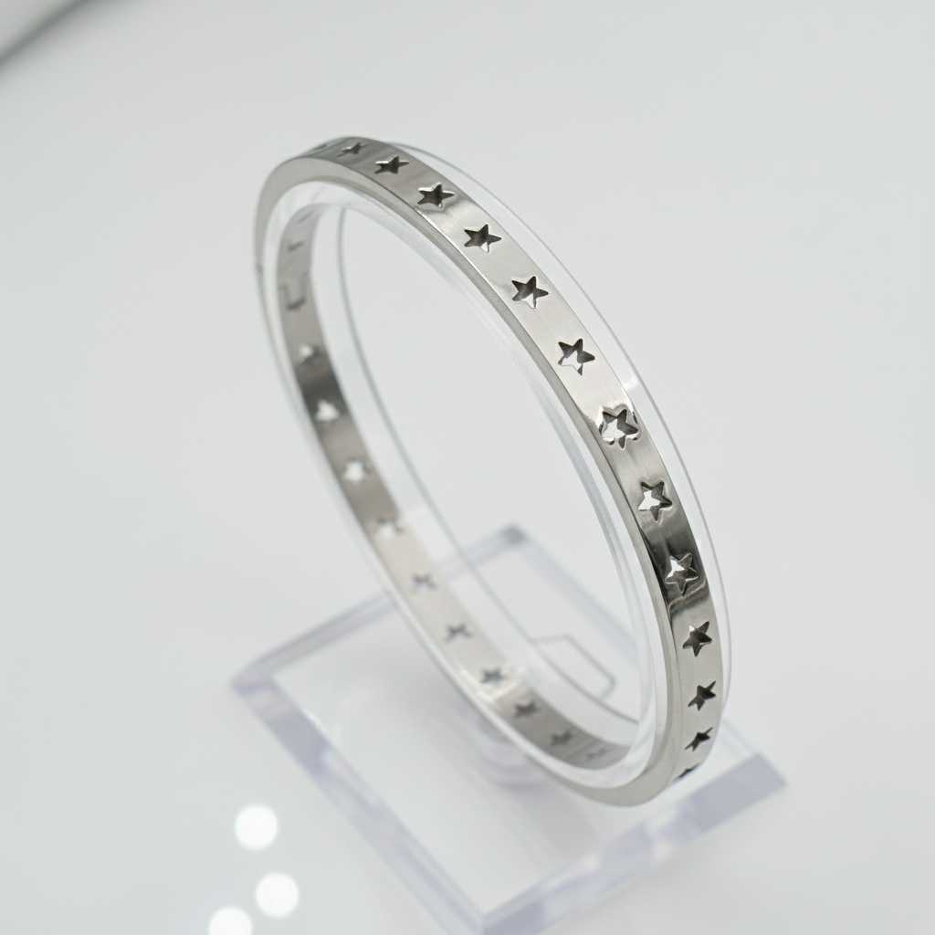 Celestial Star Cutout Bangle