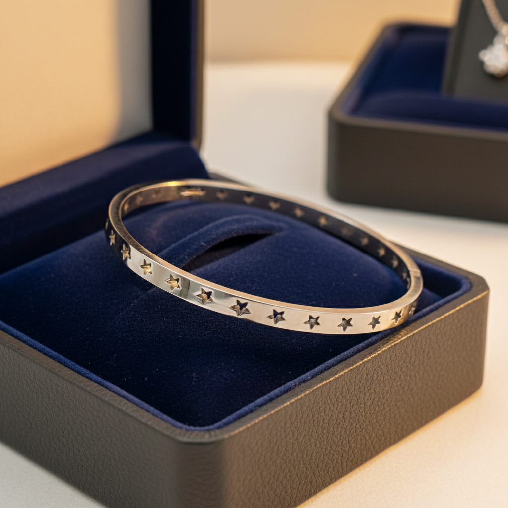 Celestial Star Cutout Bangle