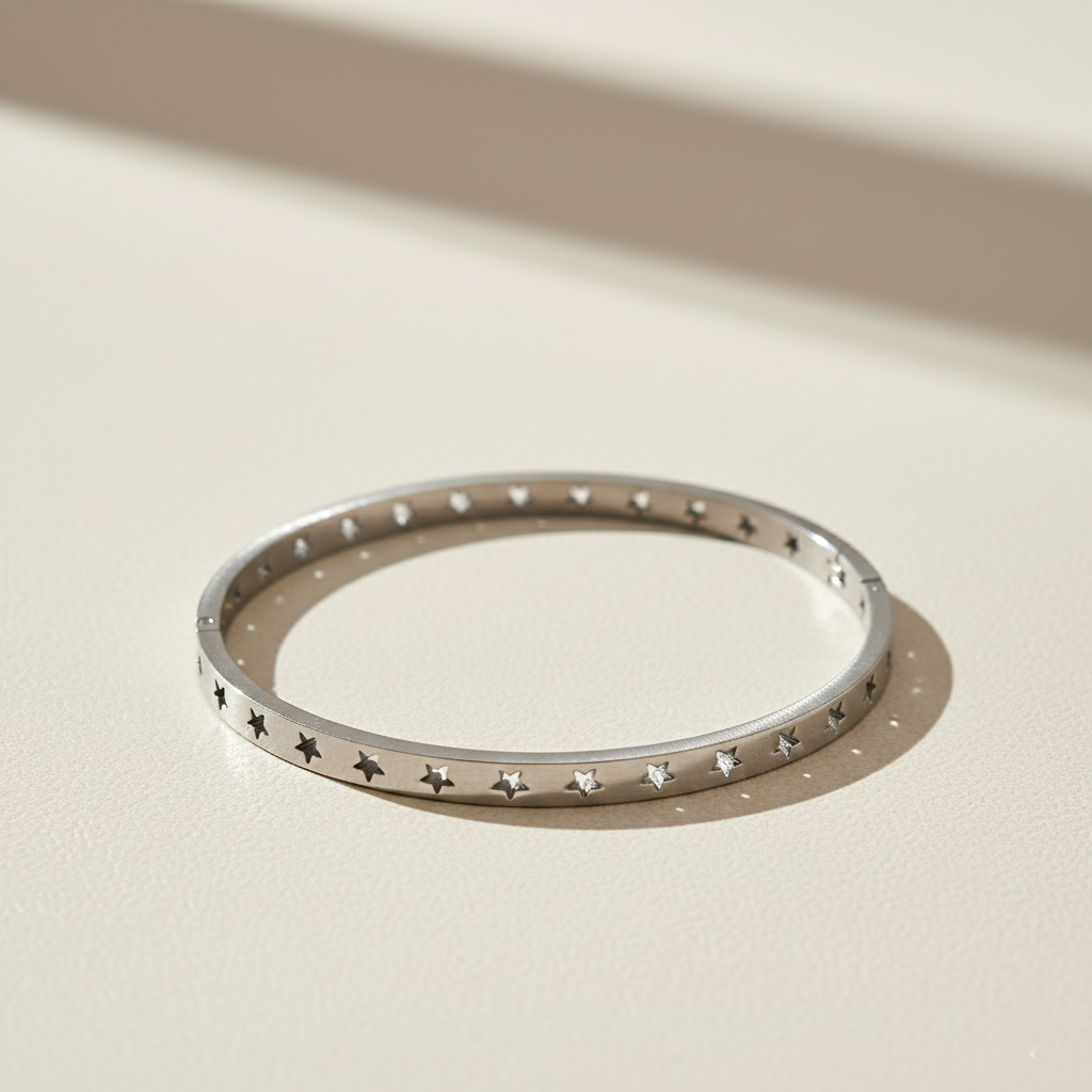 Celestial Star Cutout Bangle