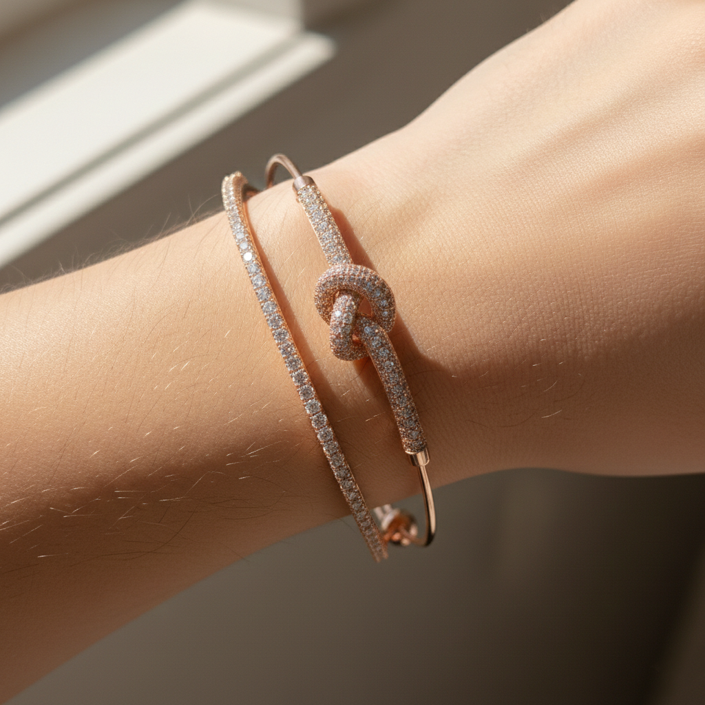 Diamond Knot Cuff bangle