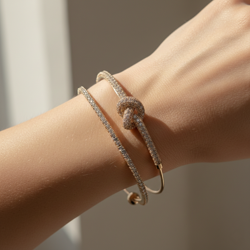 Diamond Knot Cuff bangle
