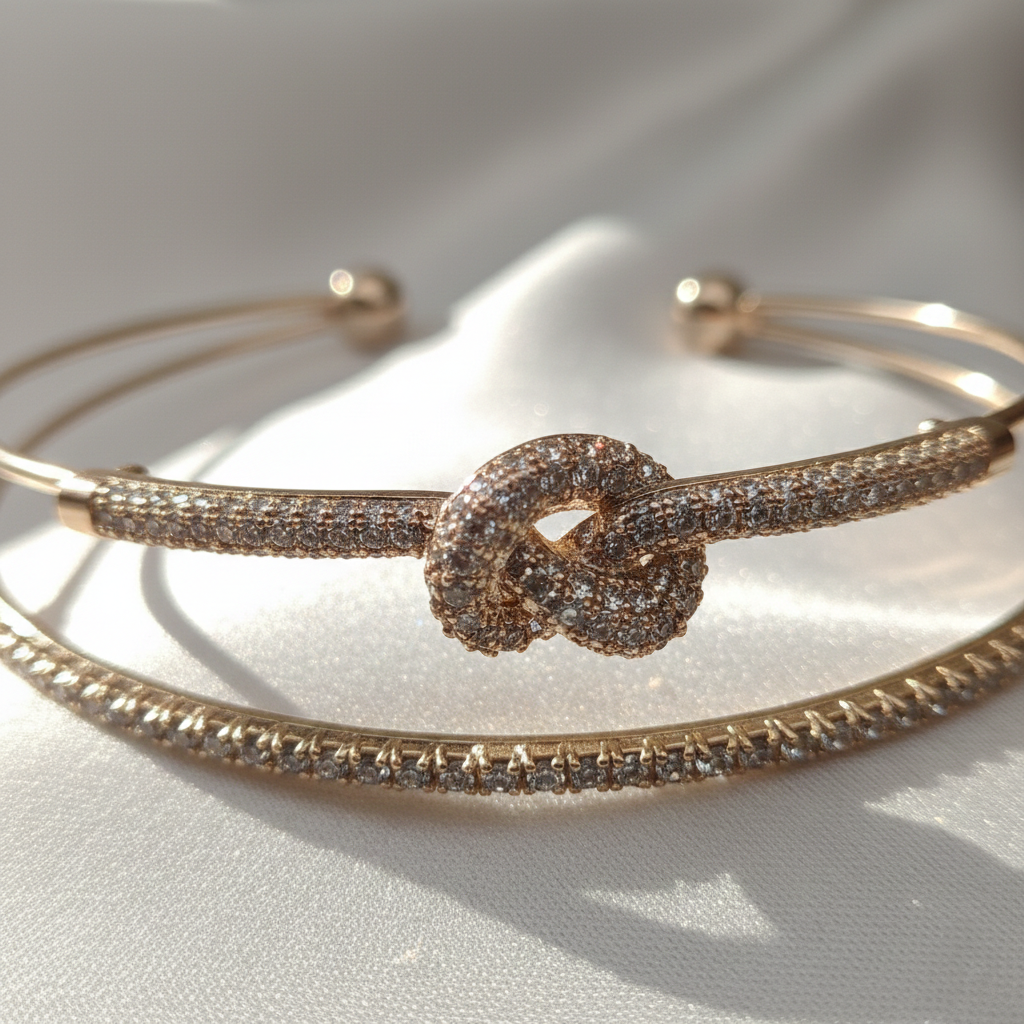 Diamond Knot Cuff bangle