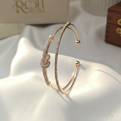 Diamond Knot Cuff bangle