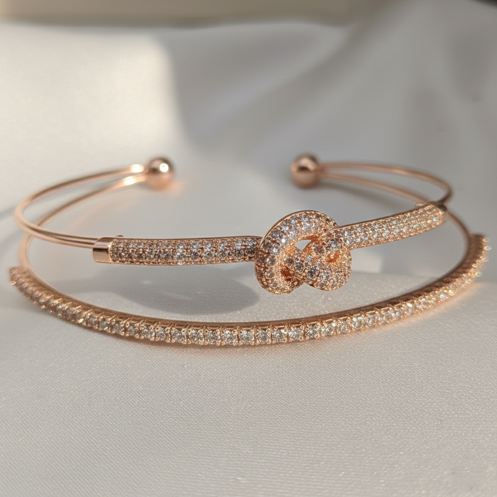 Diamond Knot Cuff bangle