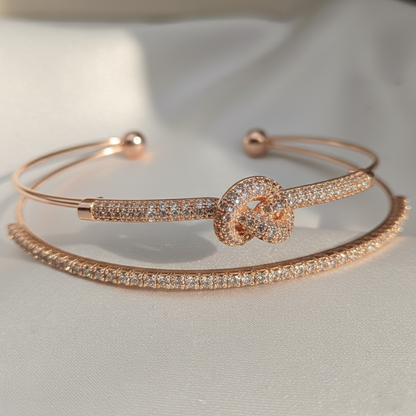 Diamond Knot Cuff bangle