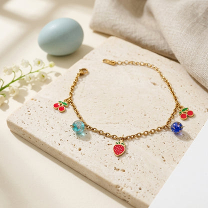 Berry Bliss Charm Bracelet