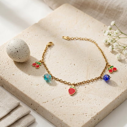 Berry Bliss Charm Bracelet