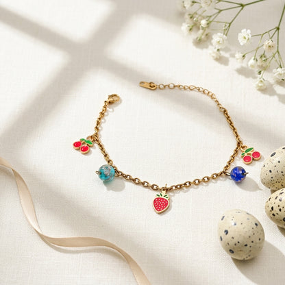 Berry Bliss Charm Bracelet