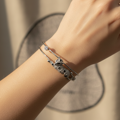 Panther Luxe Open Cuff Bangle