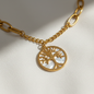 Gold Tree of Life Charm Bracelet