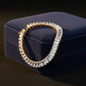 Baguette Cut Moissanite Tennis Bracelet