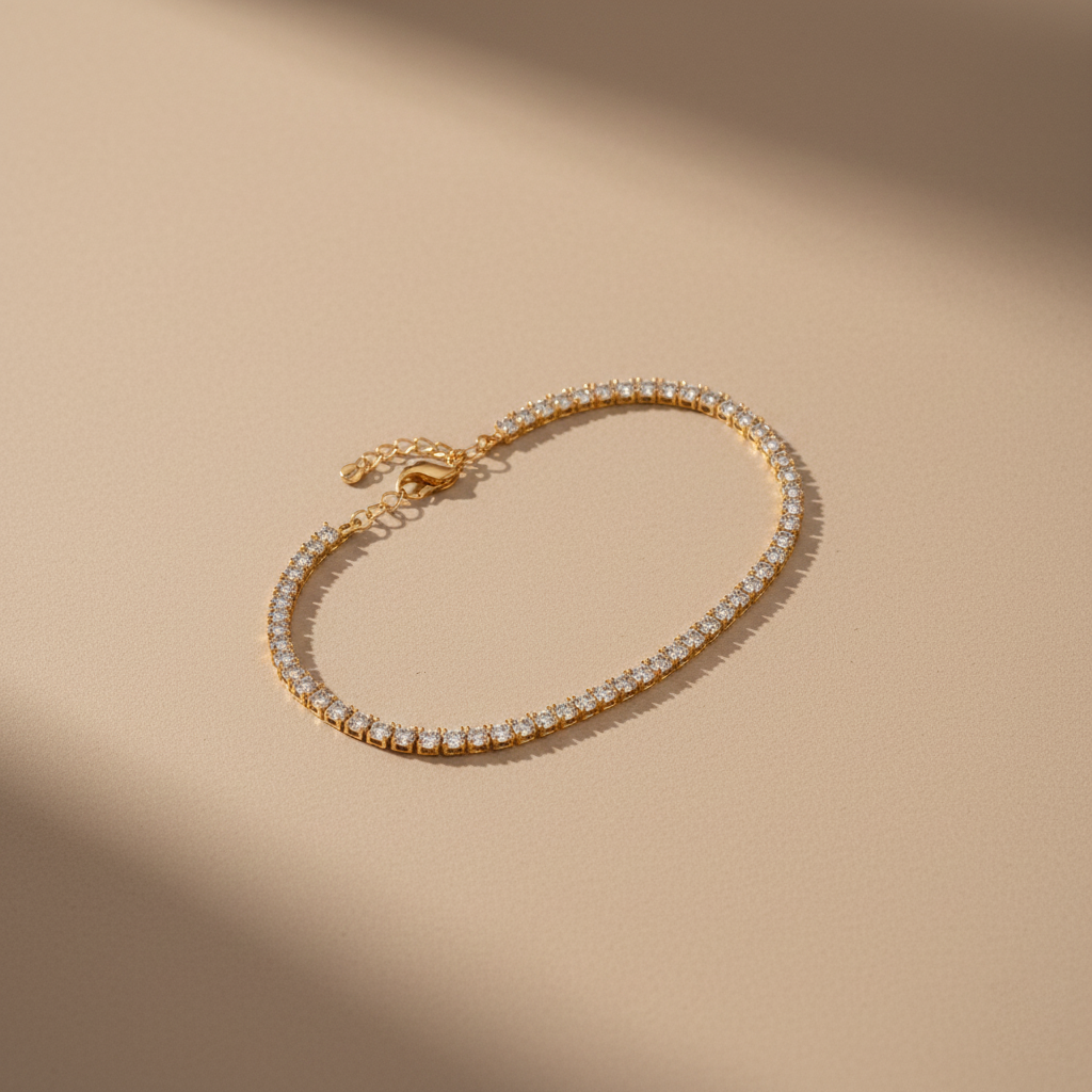 Round Moissanite Diamond Tennis Bracelet