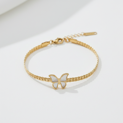MOP Butterfly Charm Bracelet