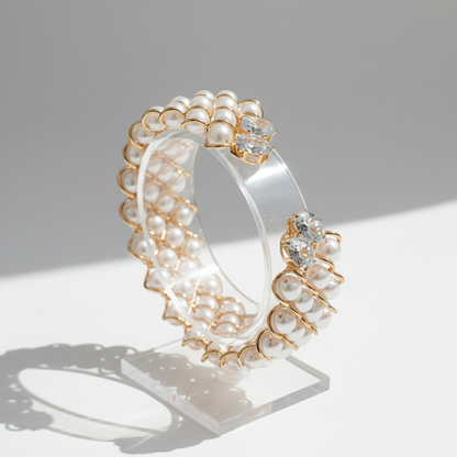 Elegant Pearl Cuff Bracelet