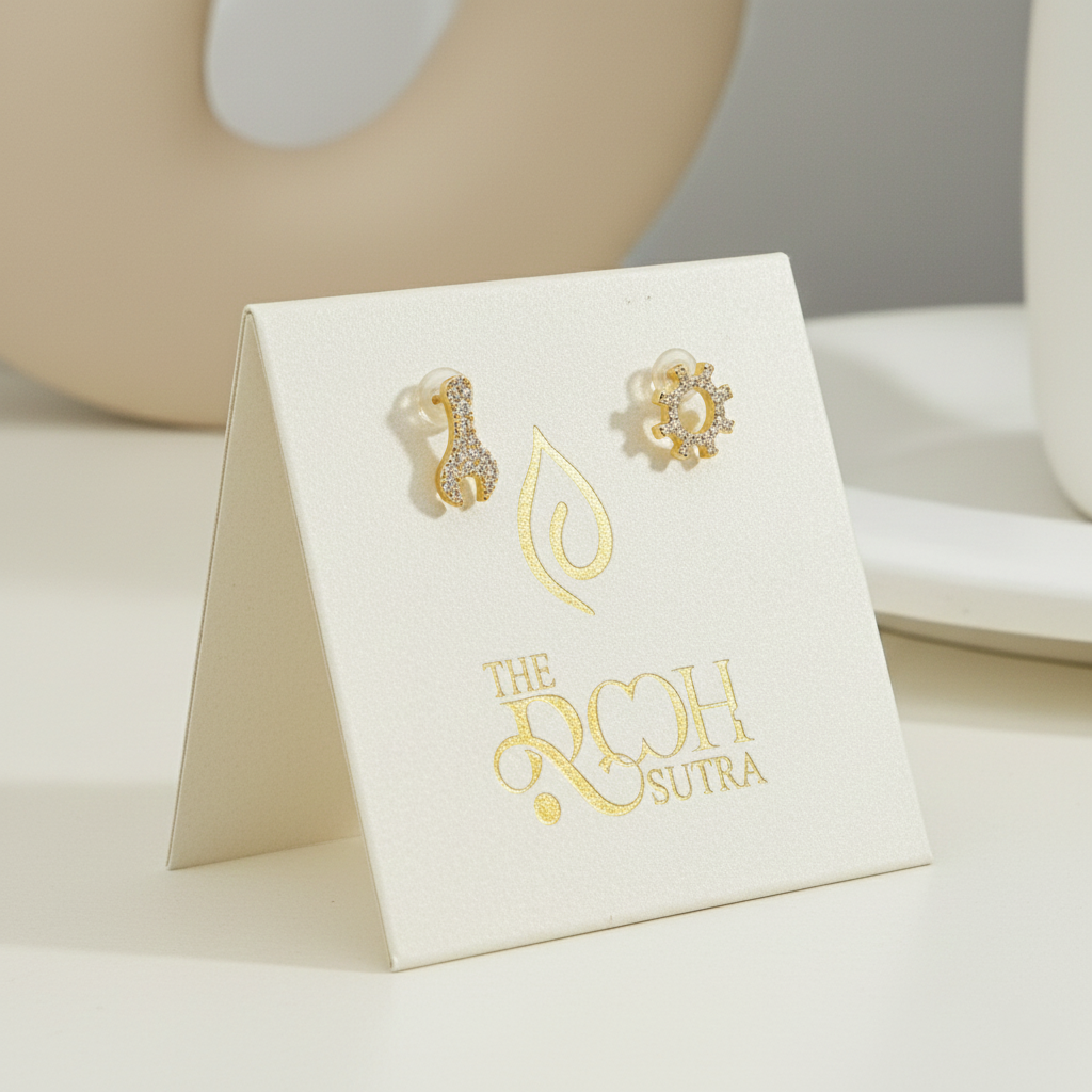 Gear & Wrench Stud Earrings
