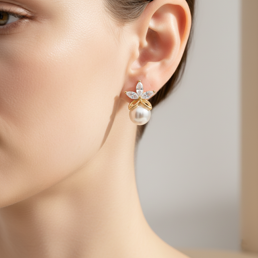 Freshwater Pearl Stud Earrings