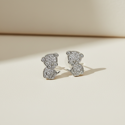 Teddy Bear Stud Earrings