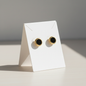 Black Stone Stud Earrings
